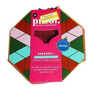 Proof New limited edition super heavy brief period underwear size M ruby holiday